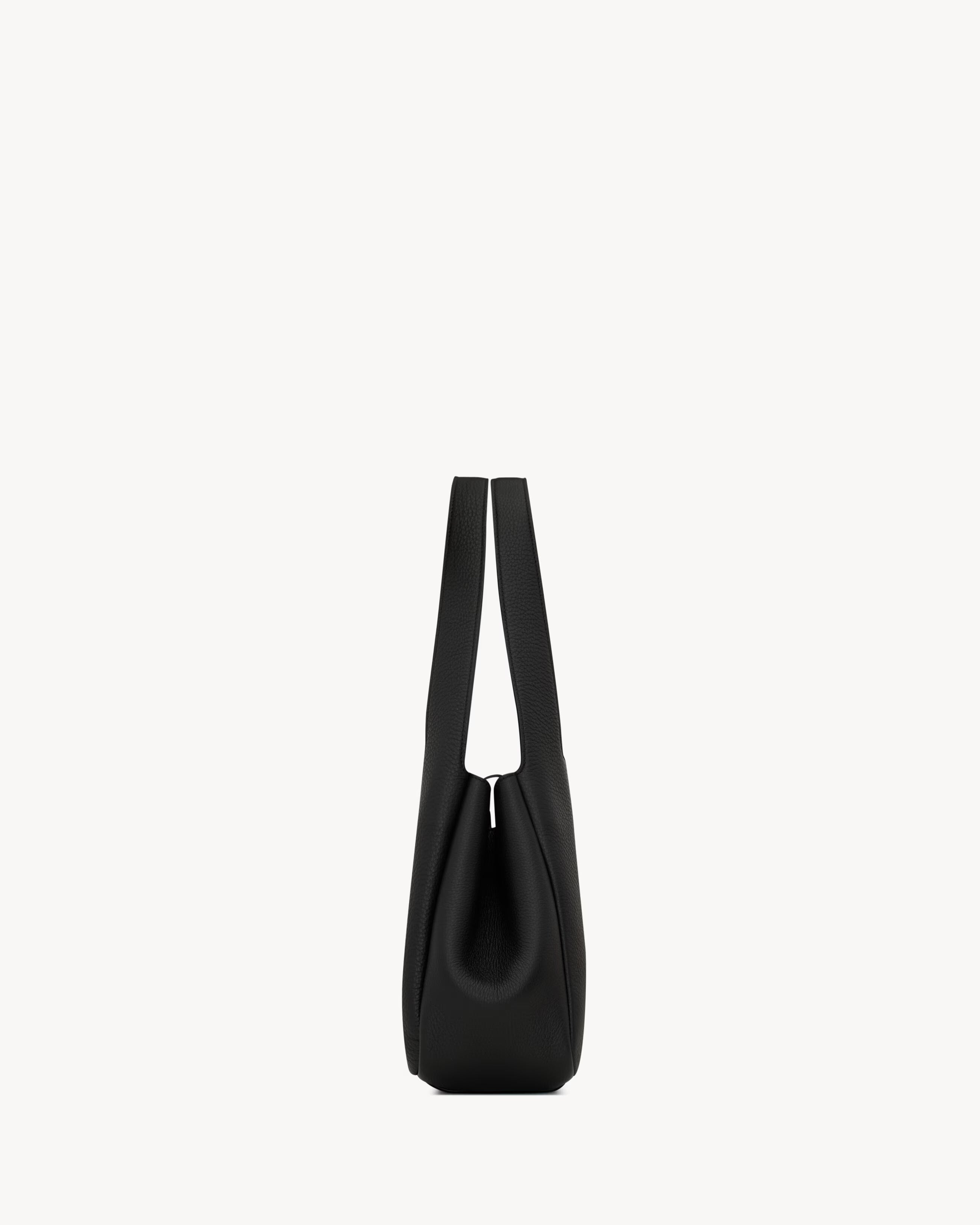 Le 5 à 7 small bea in grained leather-SAINT LAURENT-Verso