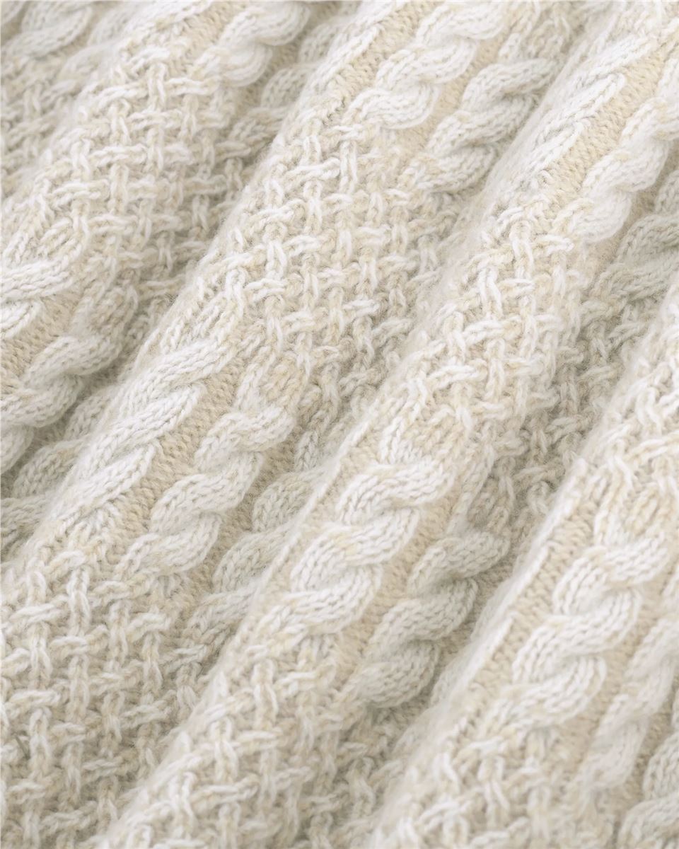 le cardigan torsades bicolore-DROLE DE MONSIEUR-Verso
