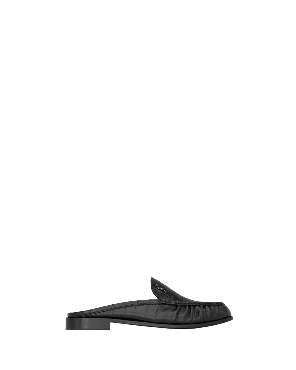 Le loafer mules in eel-SAINT LAURENT-308668-40-Verso