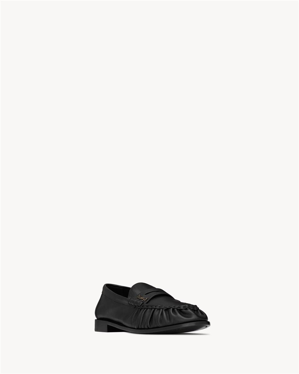Le loafer supple in matte leather-SAINT LAURENT-Verso