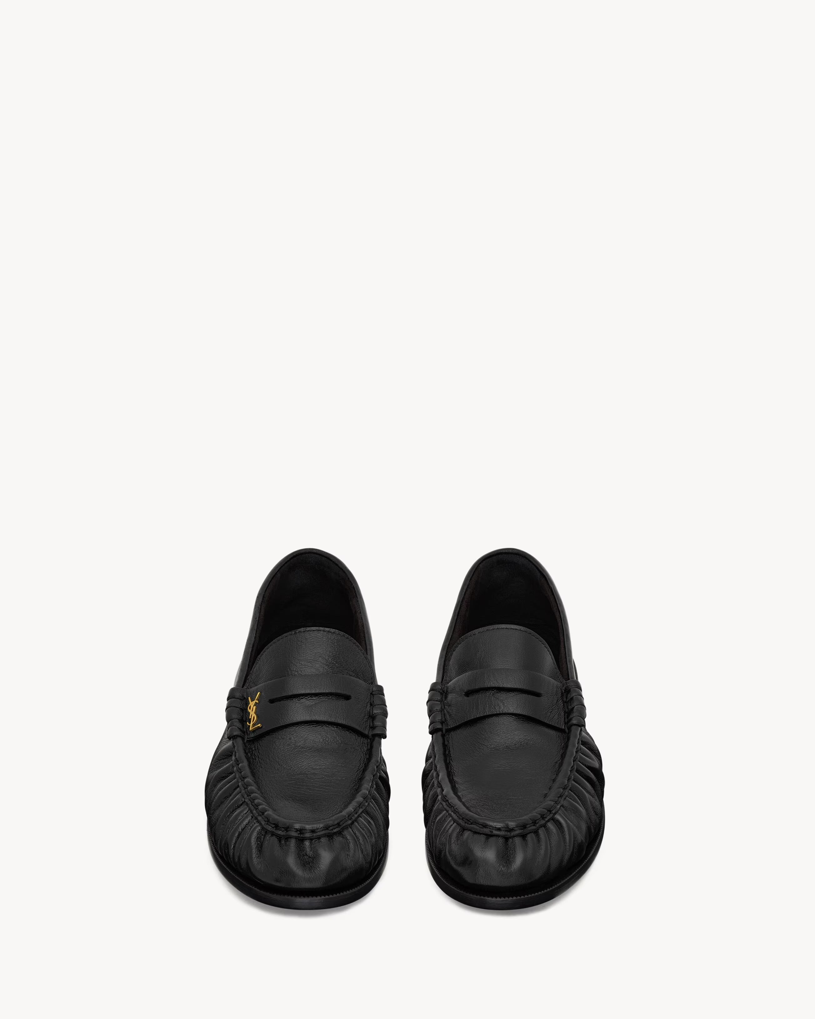 Le loafer supple in shiny leather-SAINT LAURENT-Verso