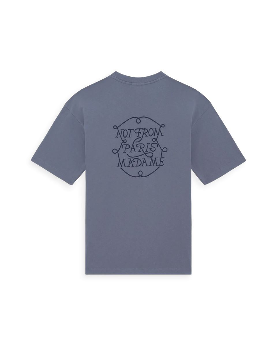 le t-shirt slogan tresses-DROLE DE MONSIEUR-Verso
