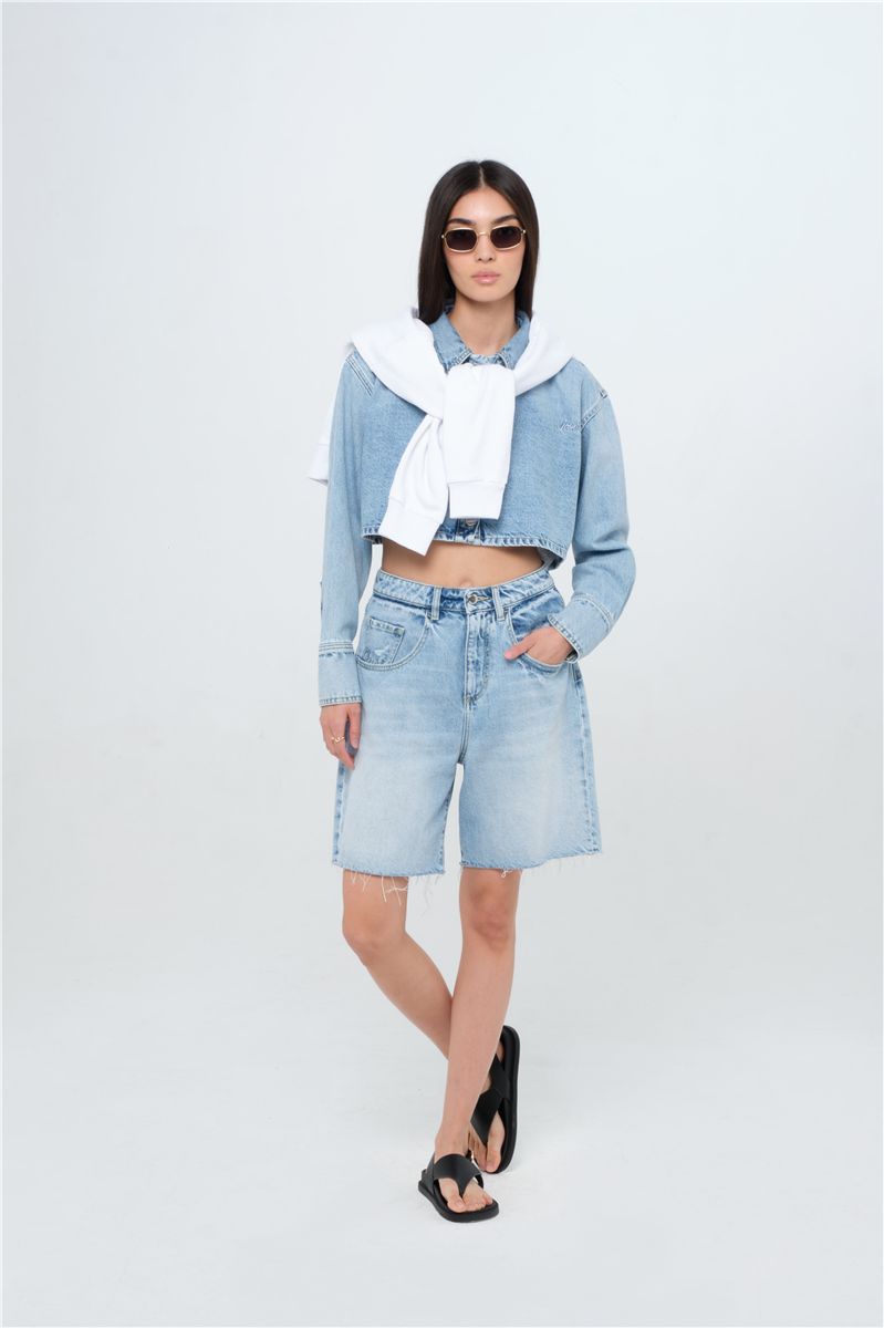 Lea - women's short-ICON DENIM-Verso