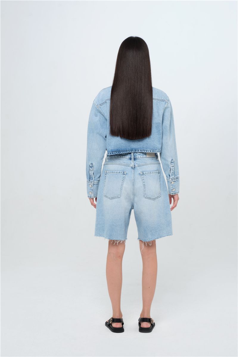 Lea - women's short-ICON DENIM-Verso