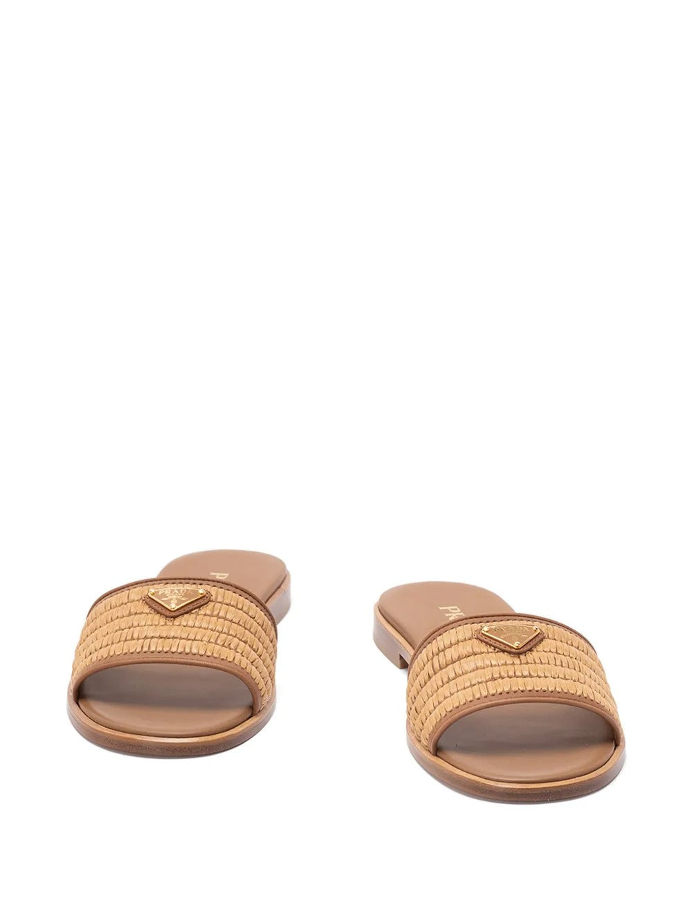 Leather and Crochet Slides-PRADA-Verso