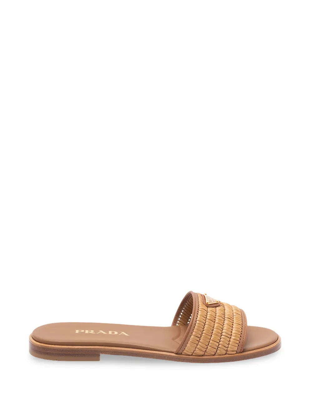 Triangle-logo interwoven sandals-PRADA-309083-36-Verso