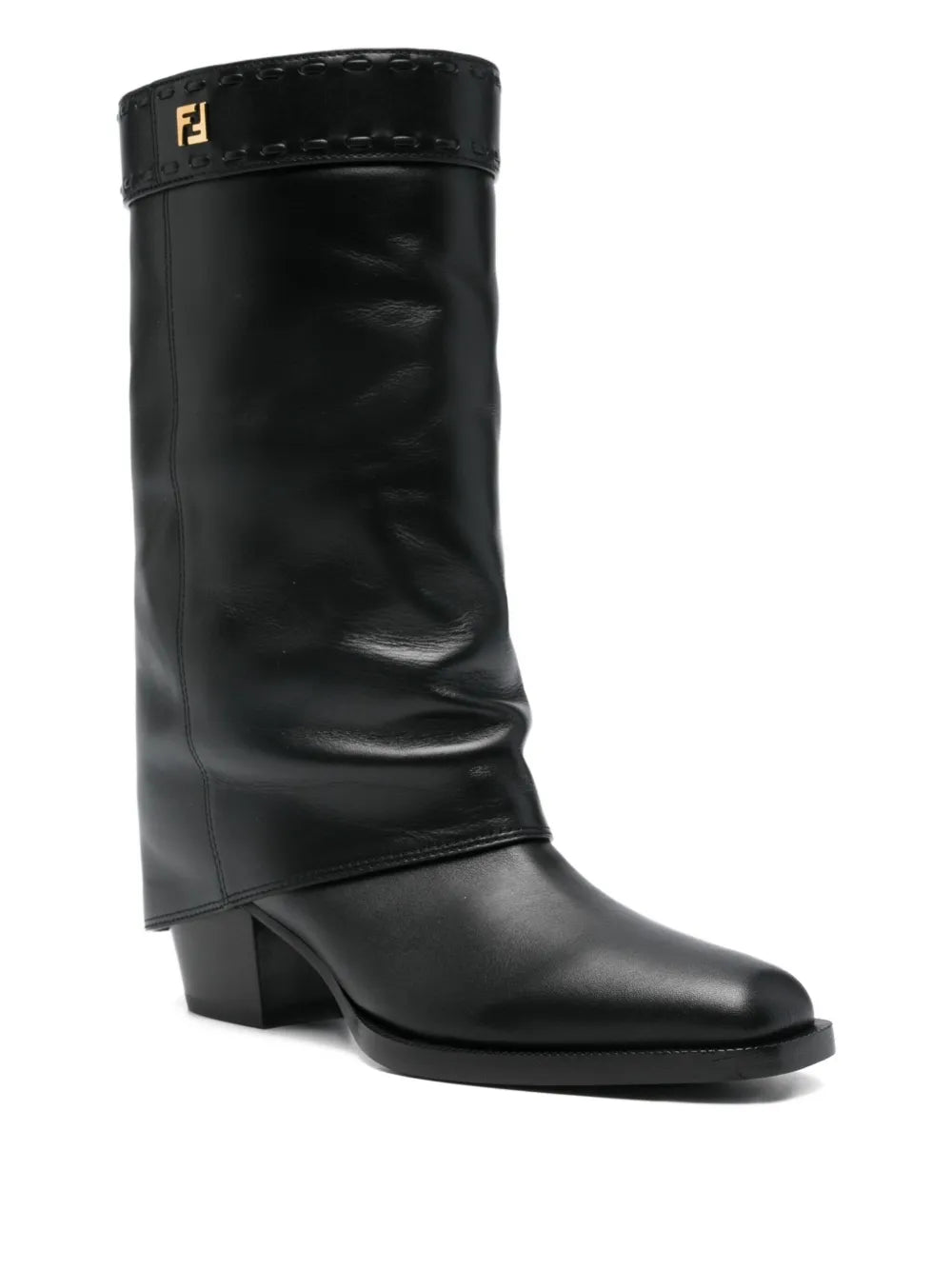 Leather ankle boots-FENDI-Verso