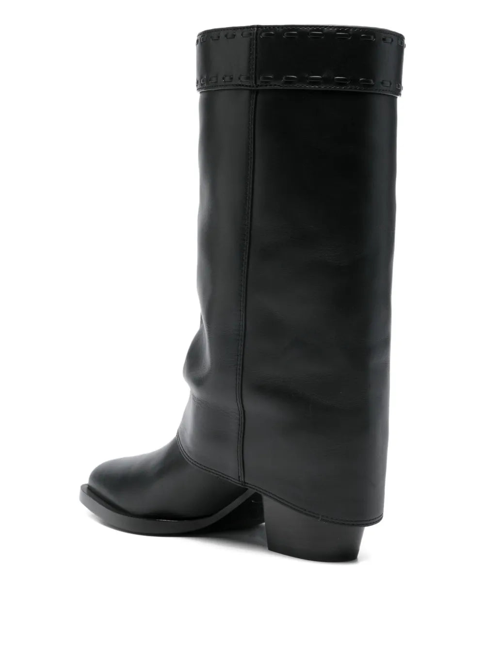 Leather ankle boots-FENDI-Verso