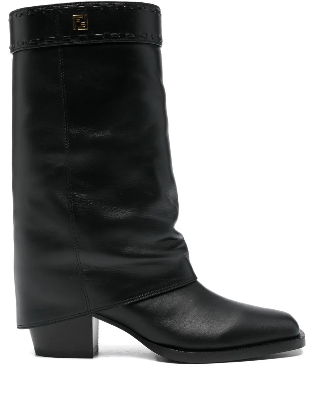 Leather ankle boots-FENDI-Verso