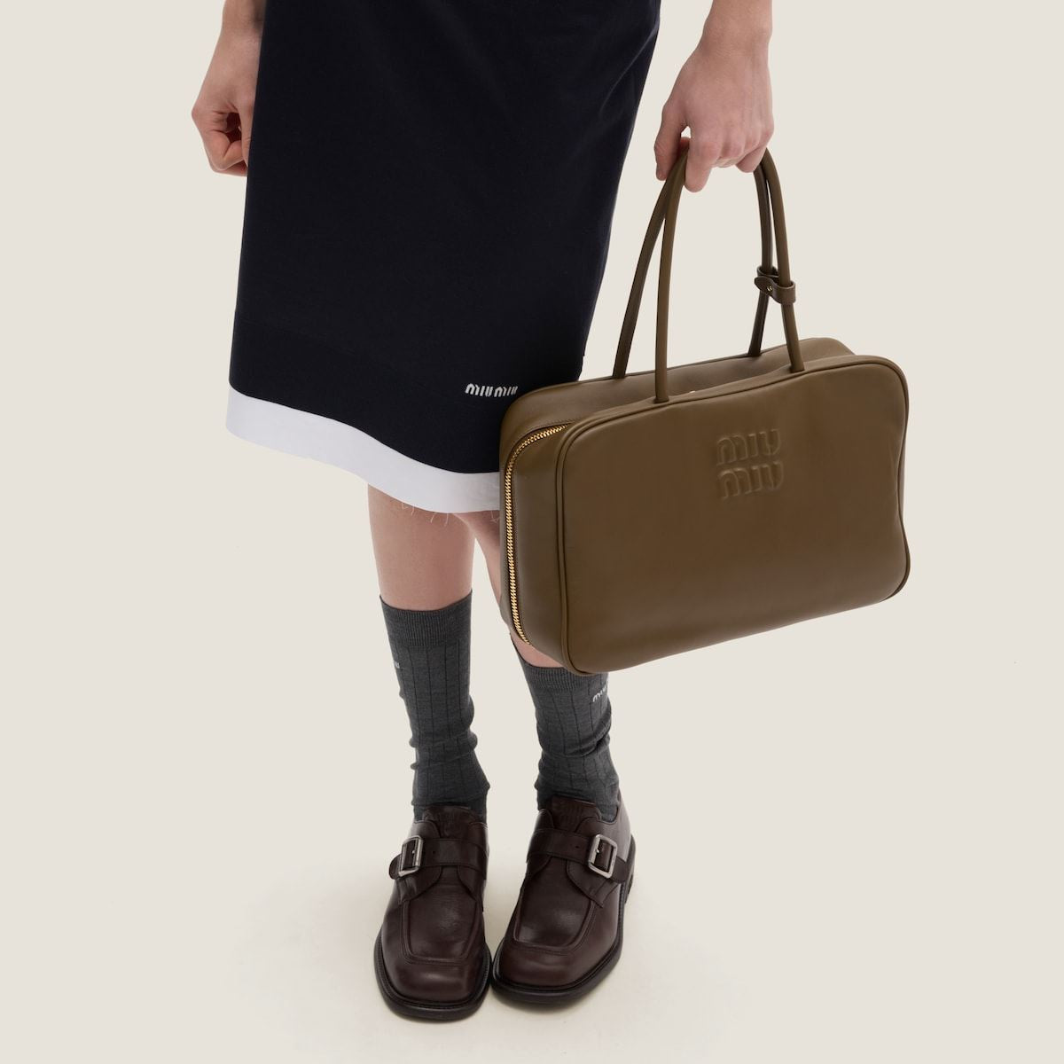 Leather beau bag-MIU MIU-Verso