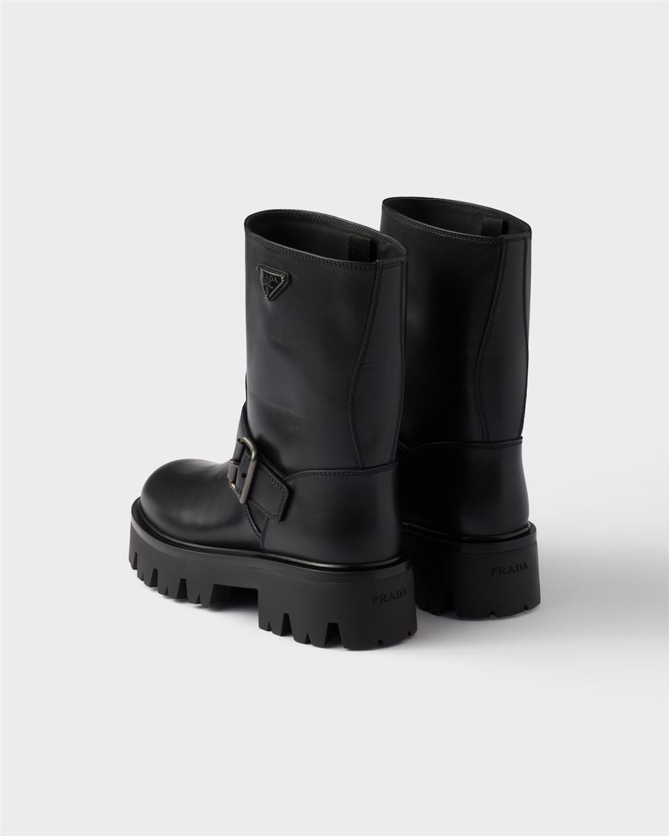 Leather booties-PRADA-Verso