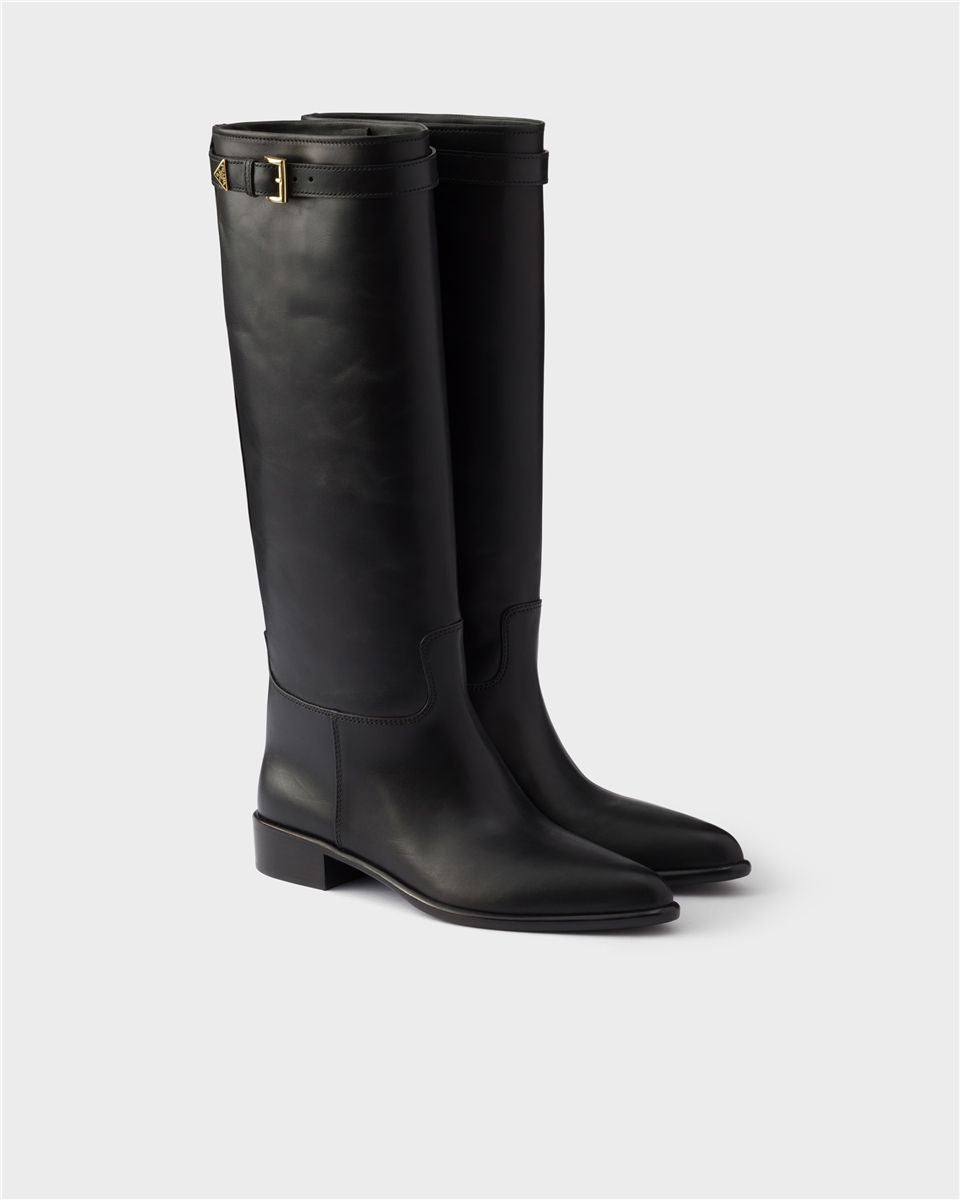 Leather boots-PRADA-Verso