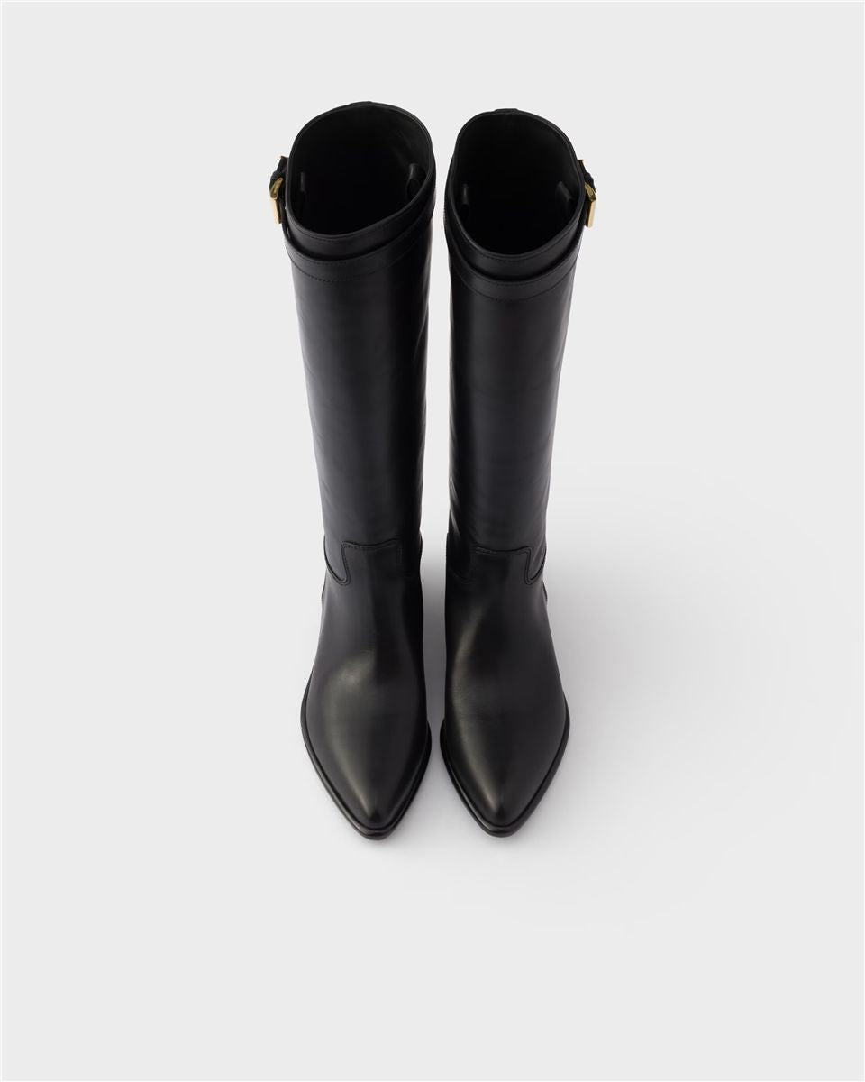 Leather boots-PRADA-Verso