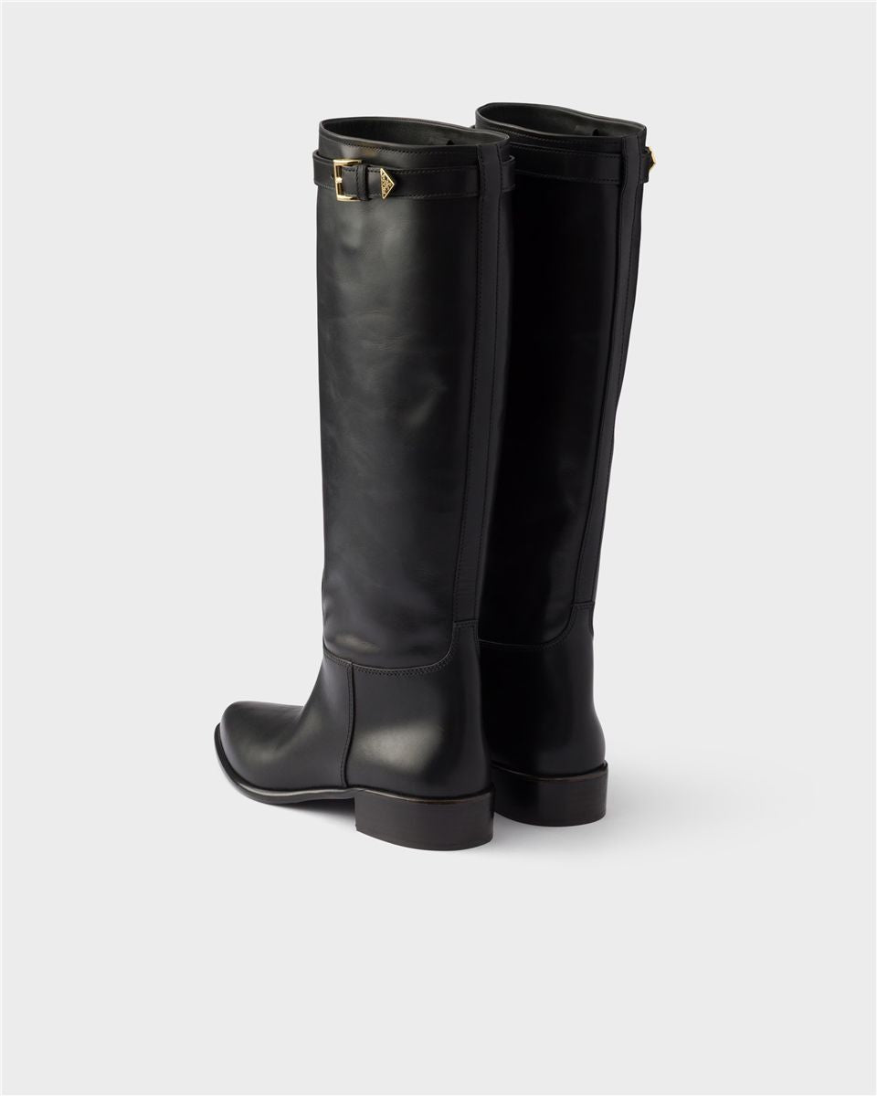 Leather boots-PRADA-Verso
