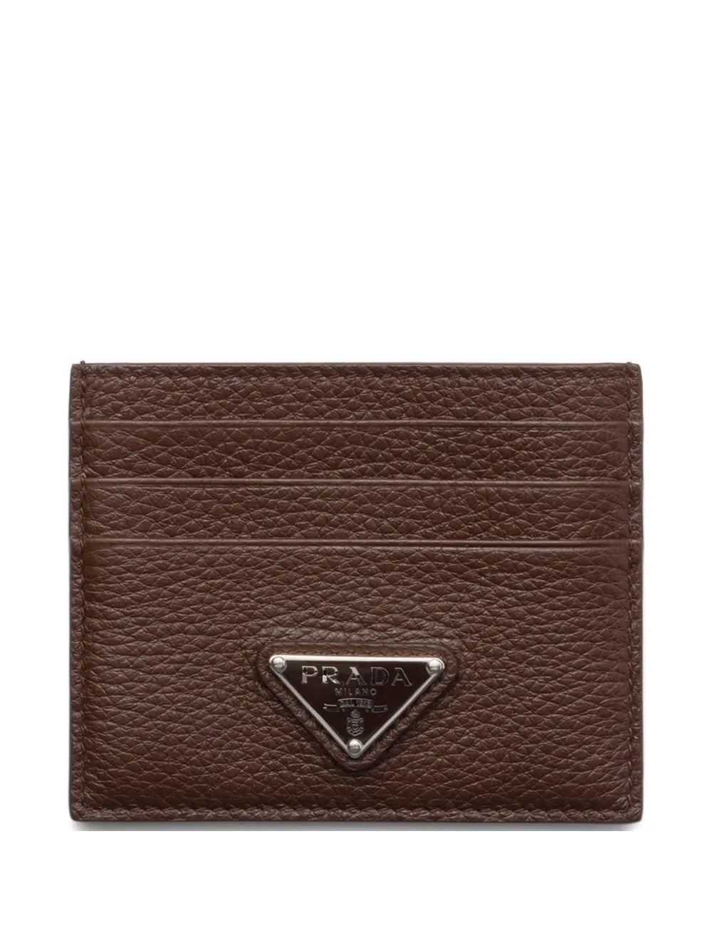 Leather card holder-PRADA-Verso