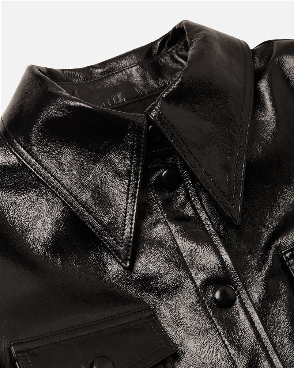 Leather Chavela L/S Shirt-WILLY CHAVARRIA-Verso