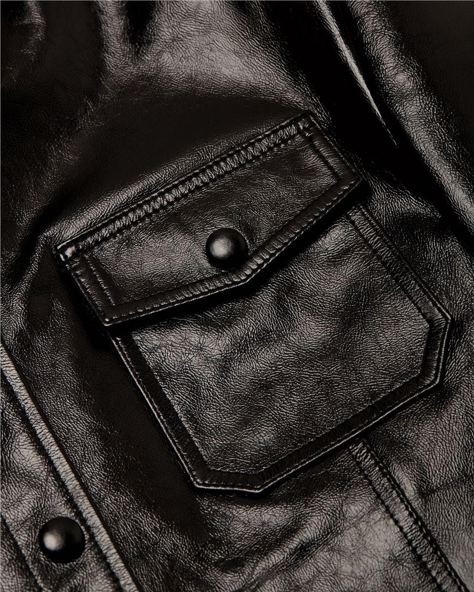 Leather Chavela L/S Shirt-WILLY CHAVARRIA-Verso
