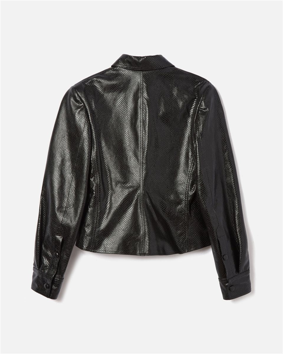 Leather chavela shirt-WILLY CHAVARRIA-Verso