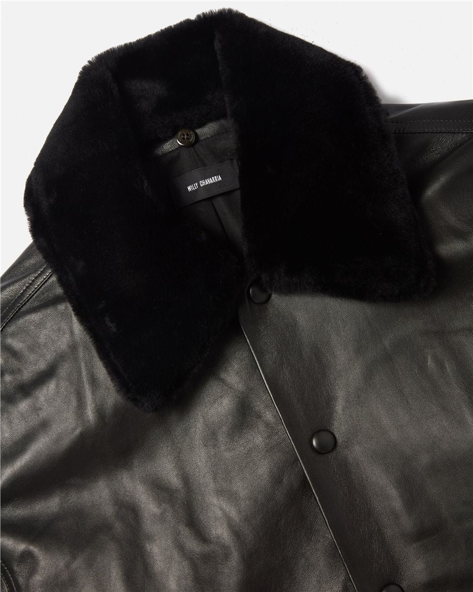 Leather coach jacket-WILLY CHAVARRIA-Verso
