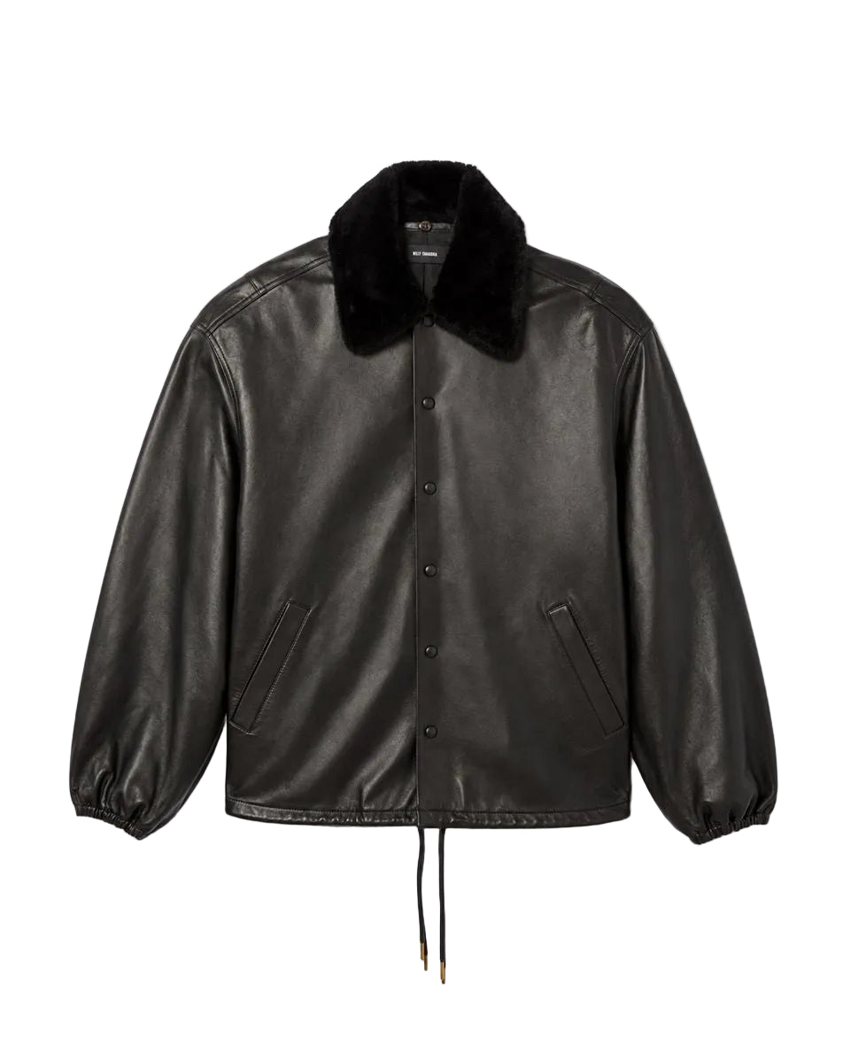Leather coach jacket-WILLY CHAVARRIA-310262-M-Verso