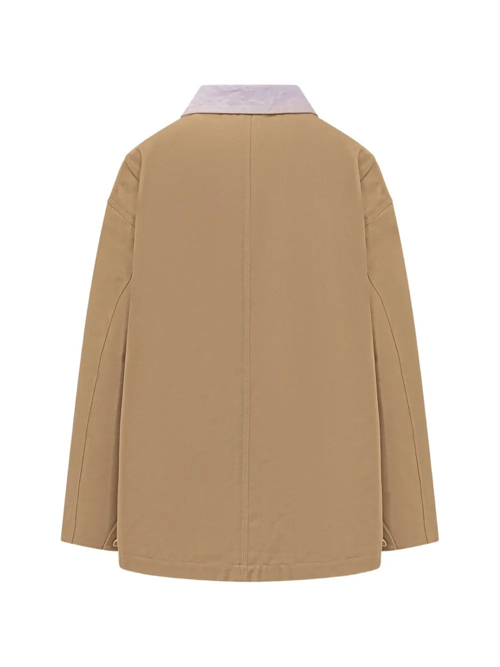 Leather-collar patch-pocket jacket-CASABLANCA-Verso