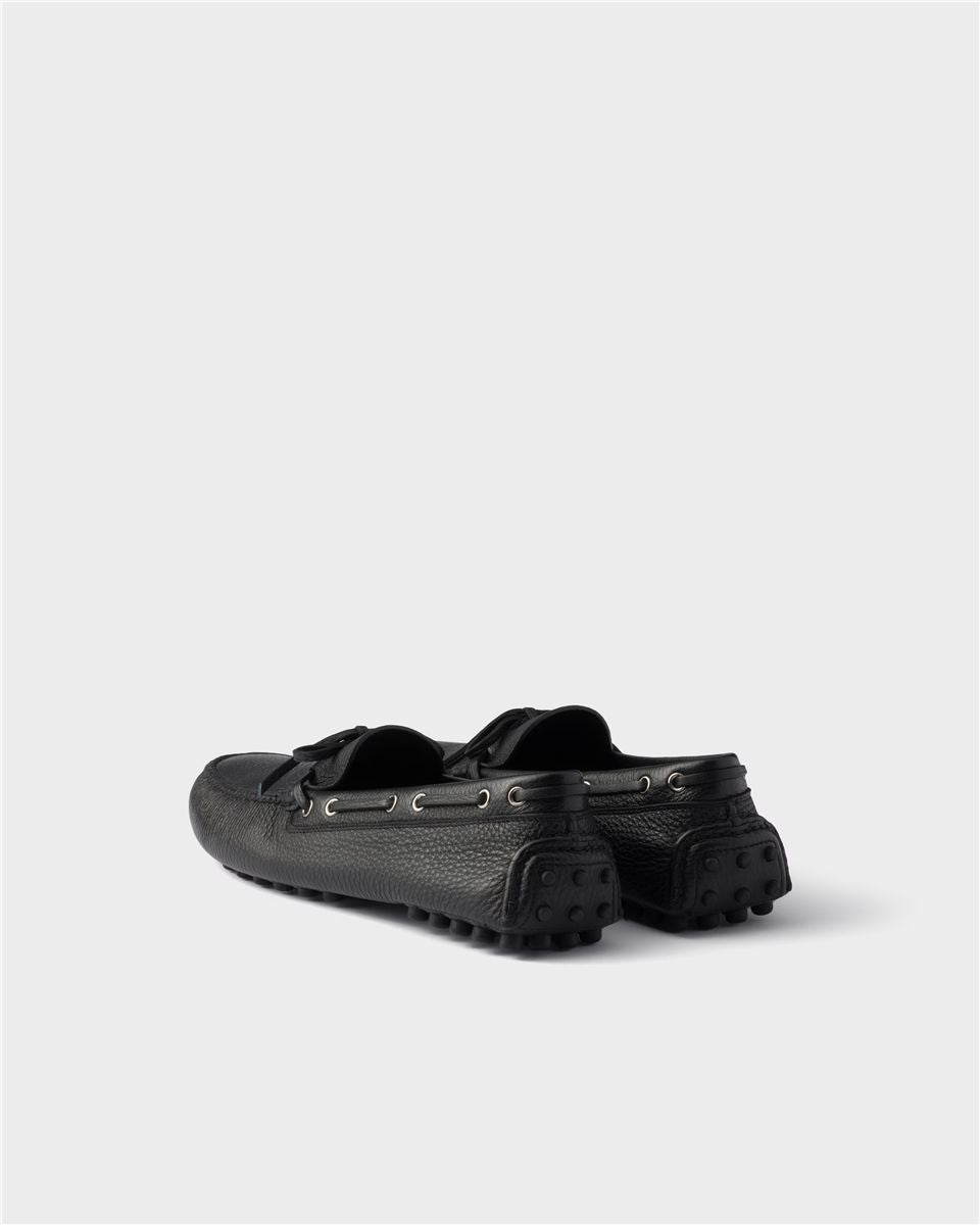 Leather driving shoe-PRADA-Verso