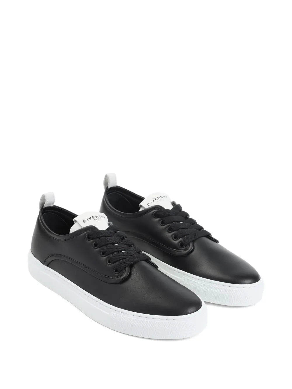 Leather lace-up sneakers-GIVENCHY-Verso