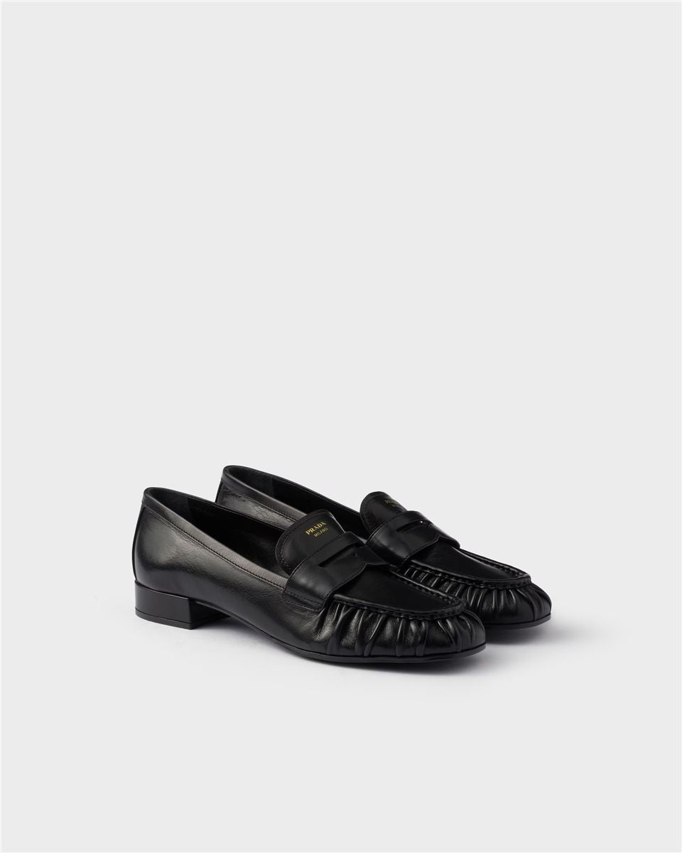 Leather loafers-PRADA-Verso