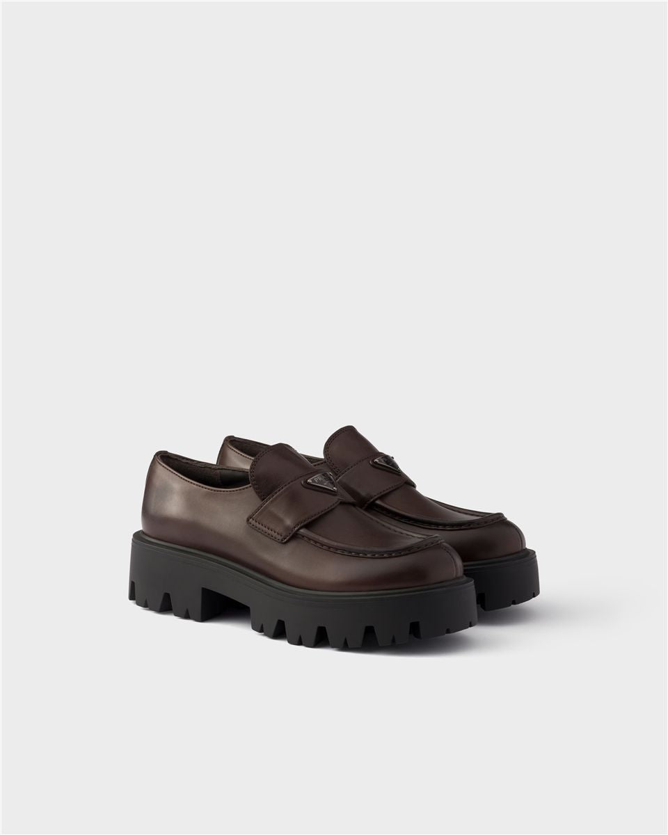 Leather Loafers-PRADA-Verso
