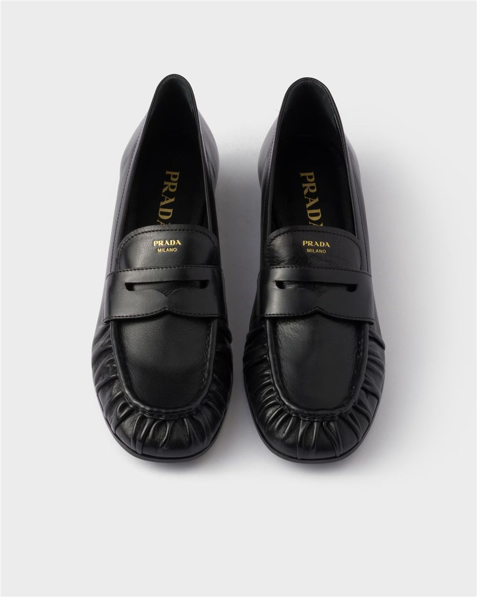 Leather loafers-PRADA-Verso