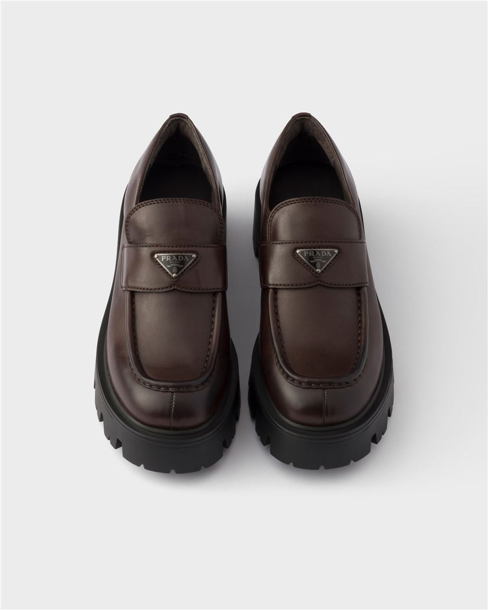 Leather Loafers-PRADA-Verso