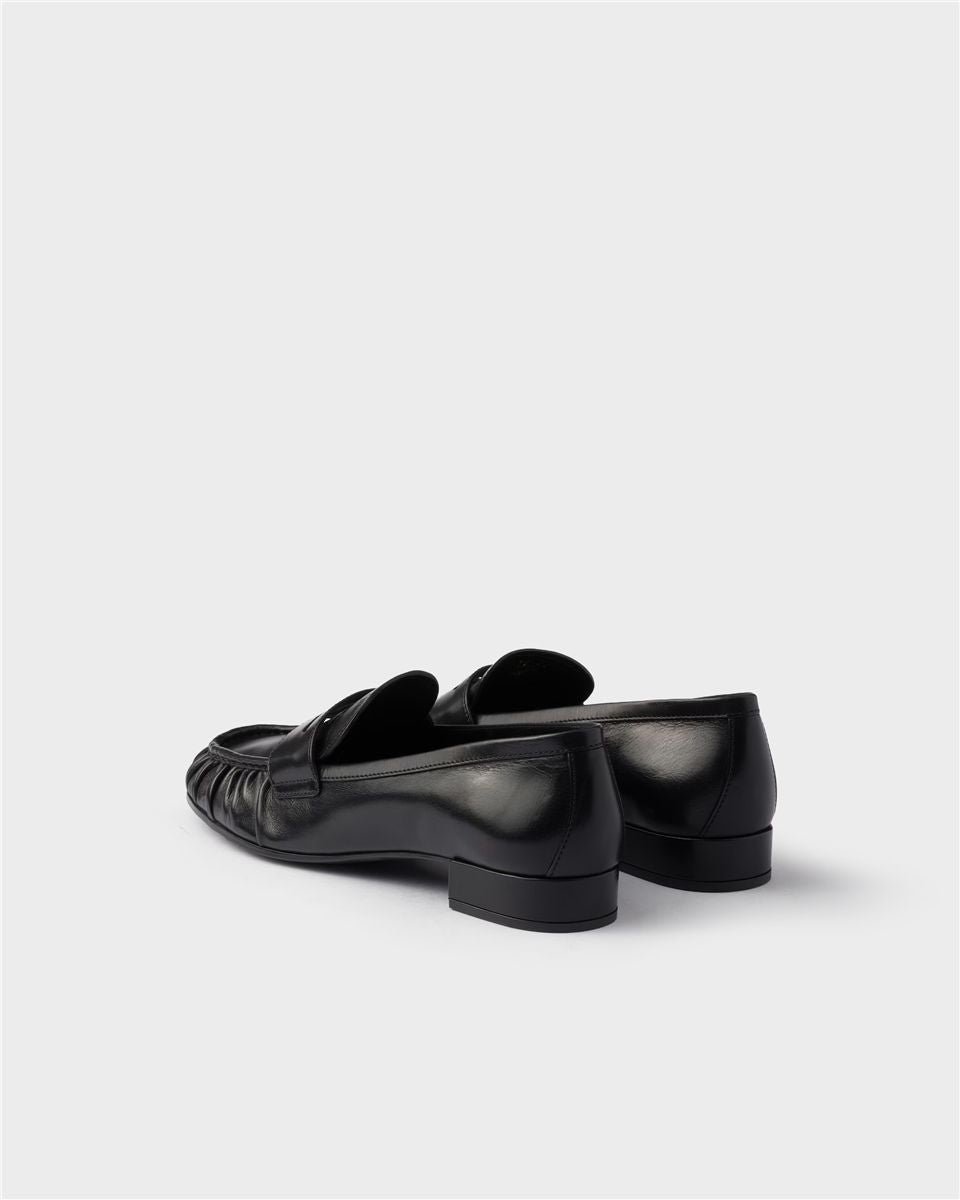 Leather loafers-PRADA-Verso