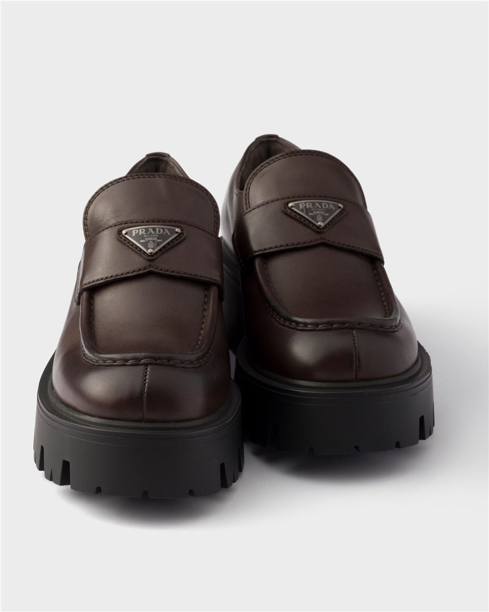 Leather Loafers-PRADA-Verso