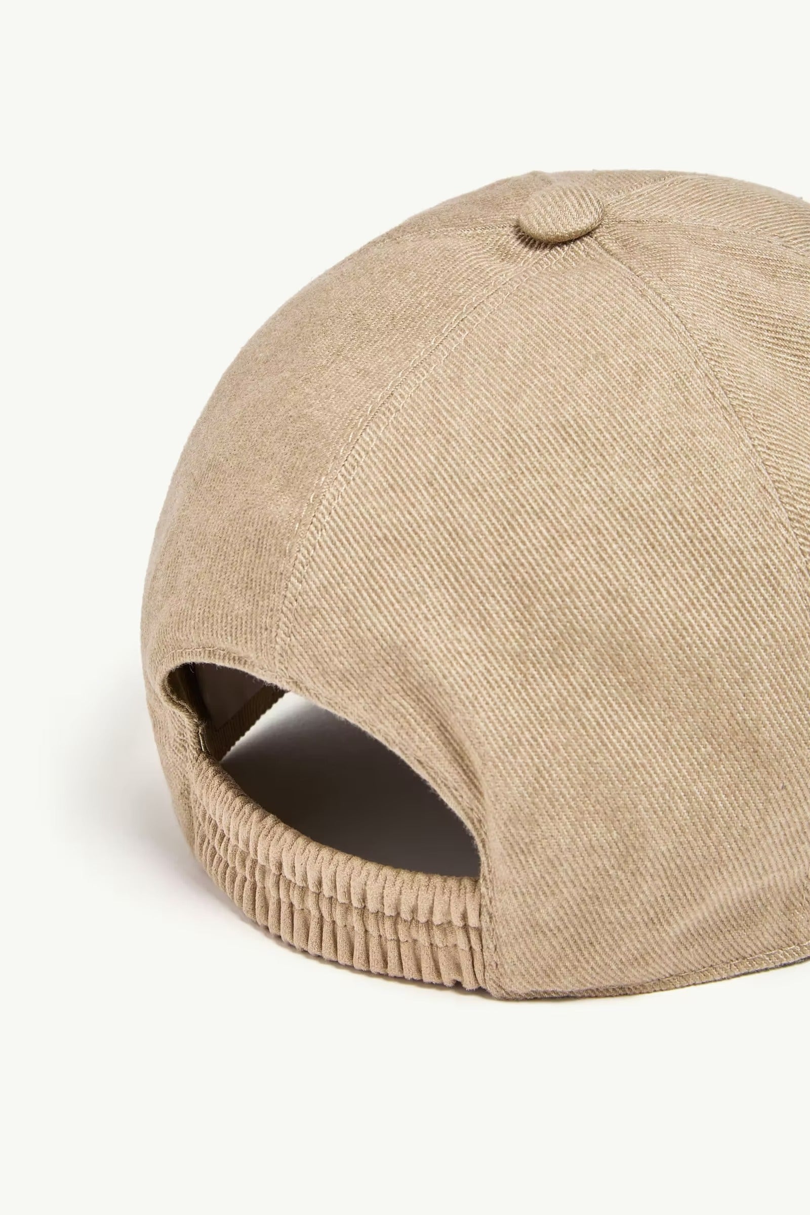 Leather logo cotton gabardine baseball cap-MONCLER-Verso