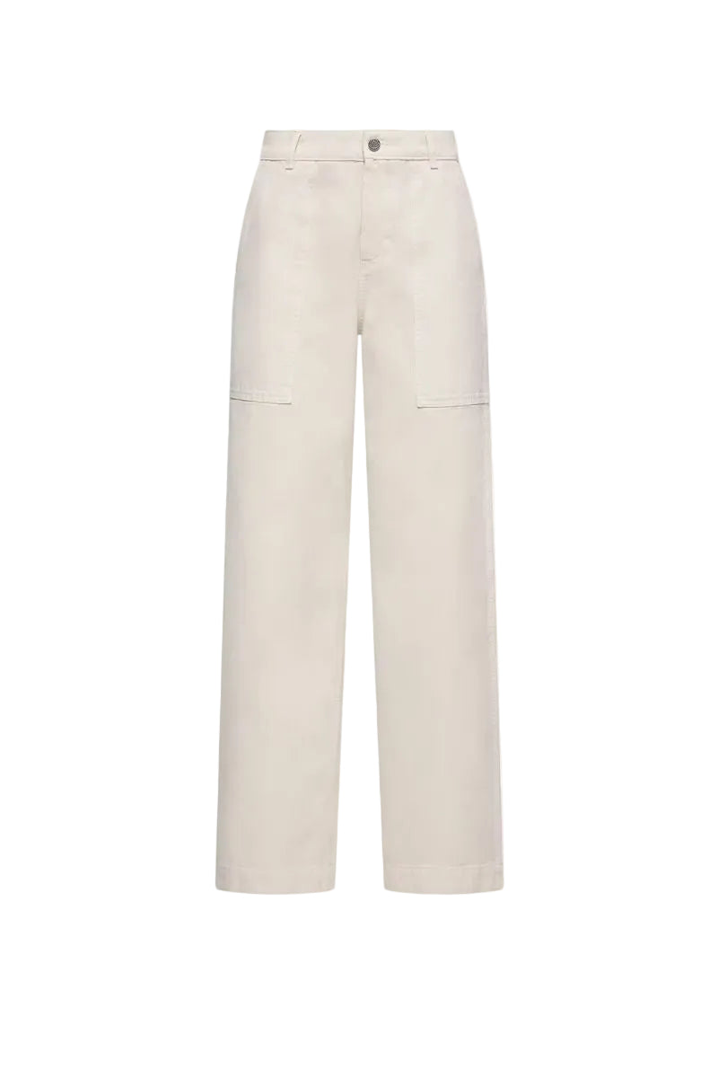 Leather logo cotton tousers-MONCLER-Verso