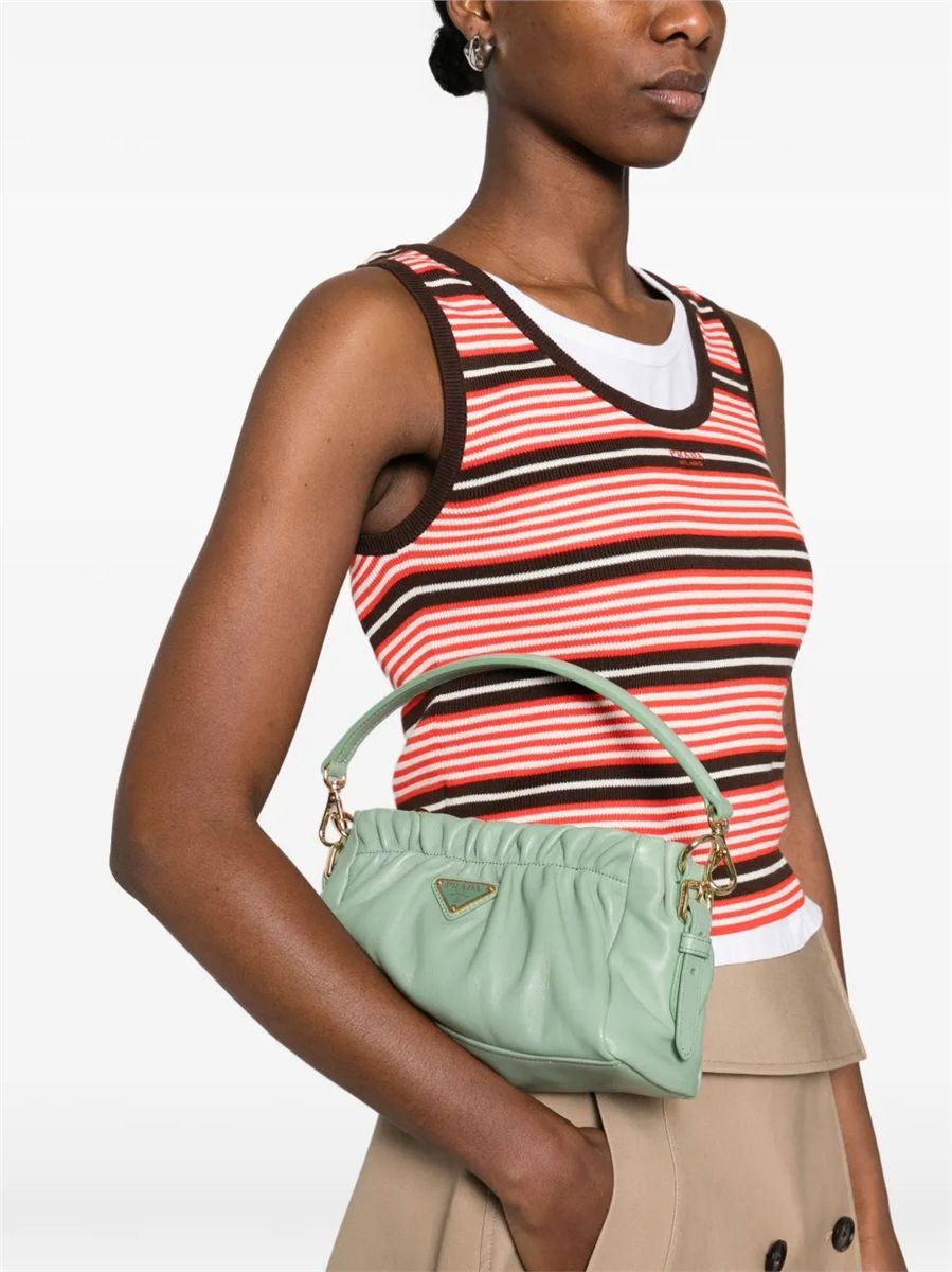 Triangle-logo tote bag-PRADA-Verso