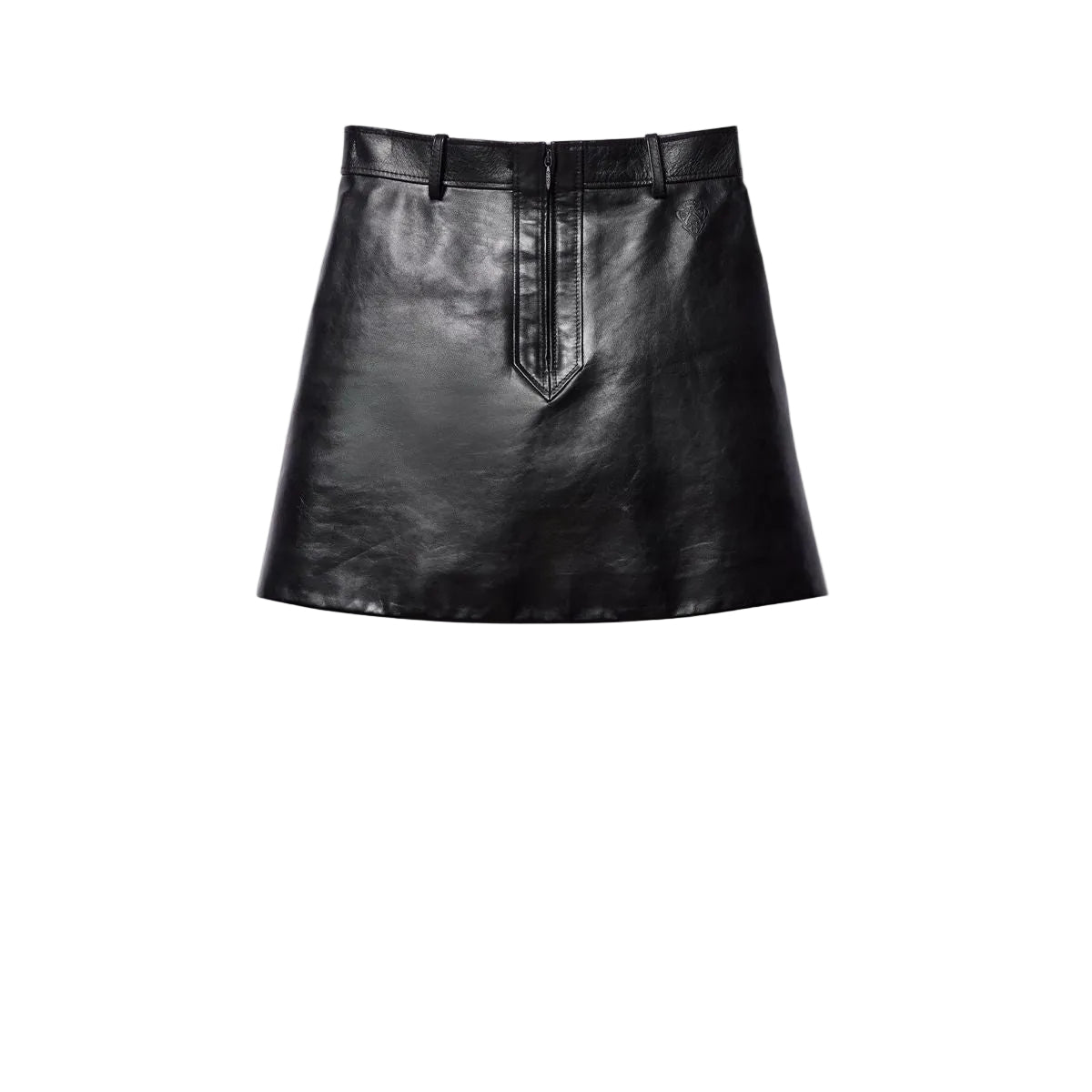 Leather mini skirt-GUCCI-Verso