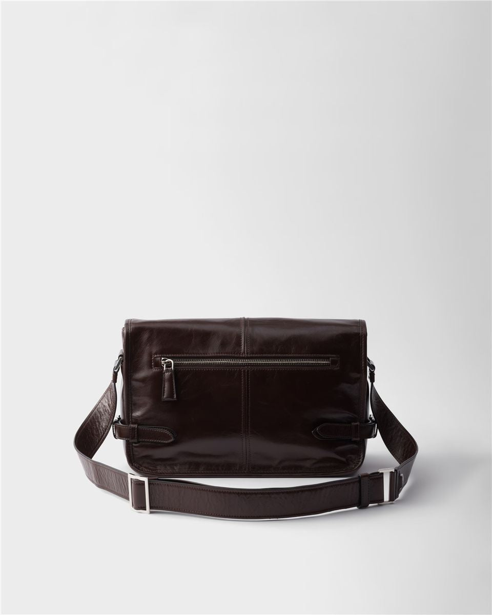 Leather shoulder bag-PRADA-Verso