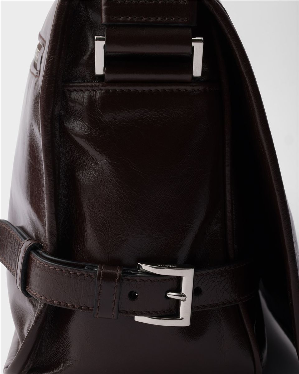 Leather shoulder bag-PRADA-Verso