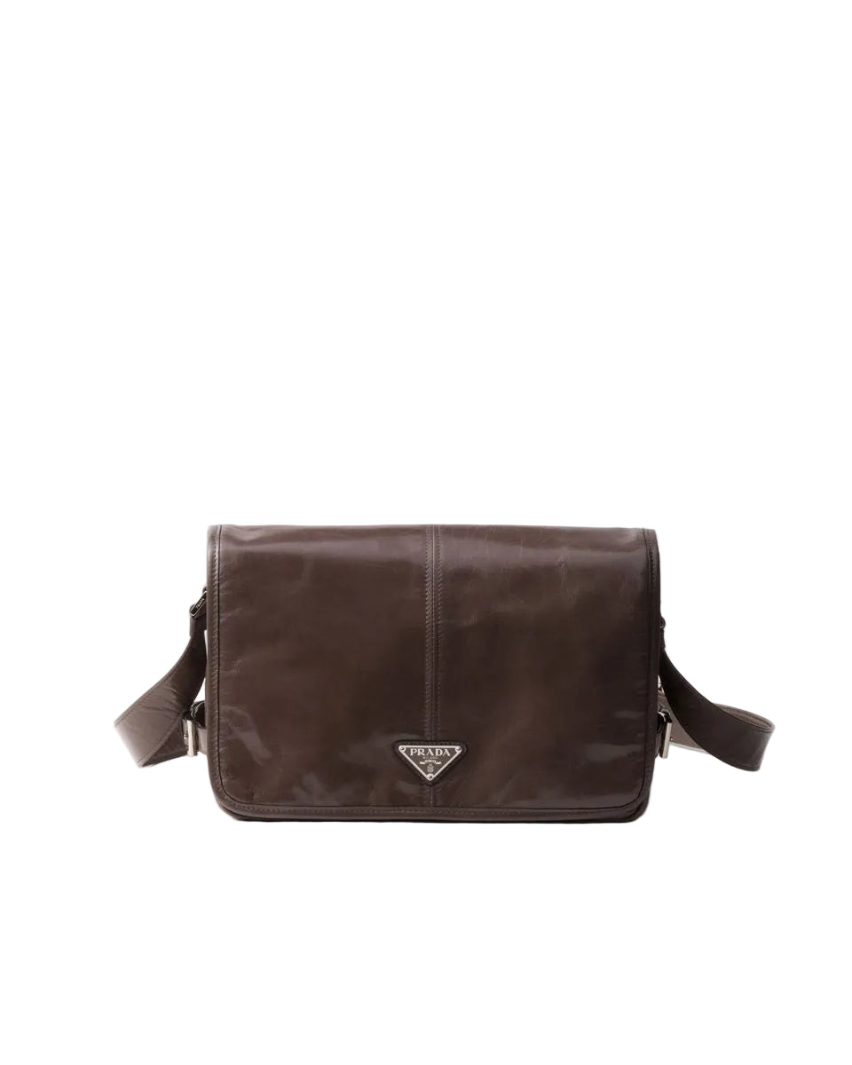 Leather shoulder bag-PRADA-Verso