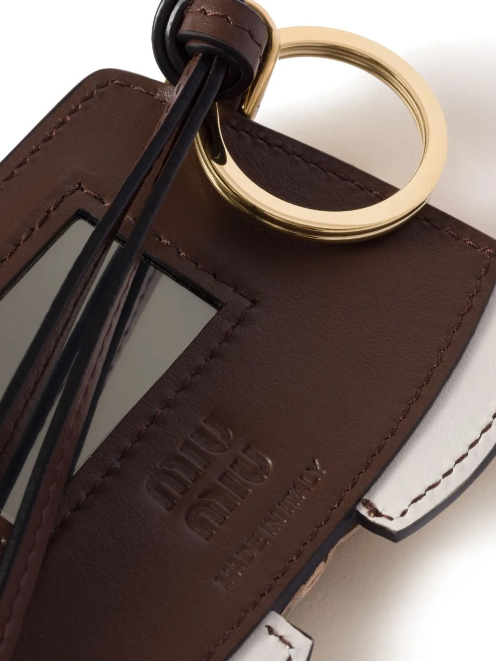 Leather Trick Keychain-MIU MIU-Verso