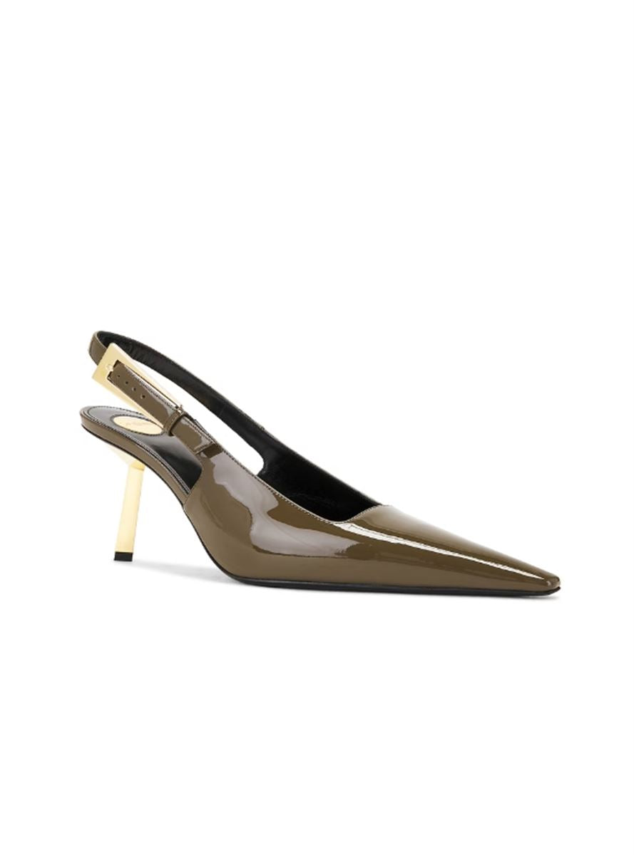 LEE SLINGBACK PUMPS IN PATENT LEATHER-SAINT LAURENT-Verso