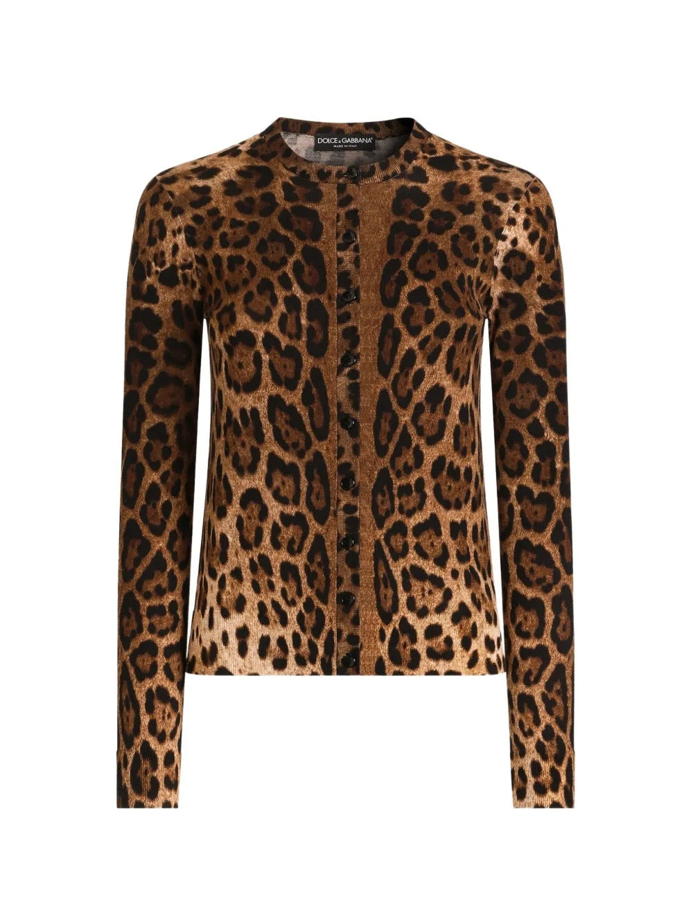 Leo-print wool cardigan-DOLCE&GABBANA-309170-42-Verso
