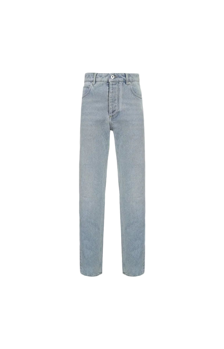 Light bleach straight jeans-BOTTEGA VENETA-309142-38-Verso