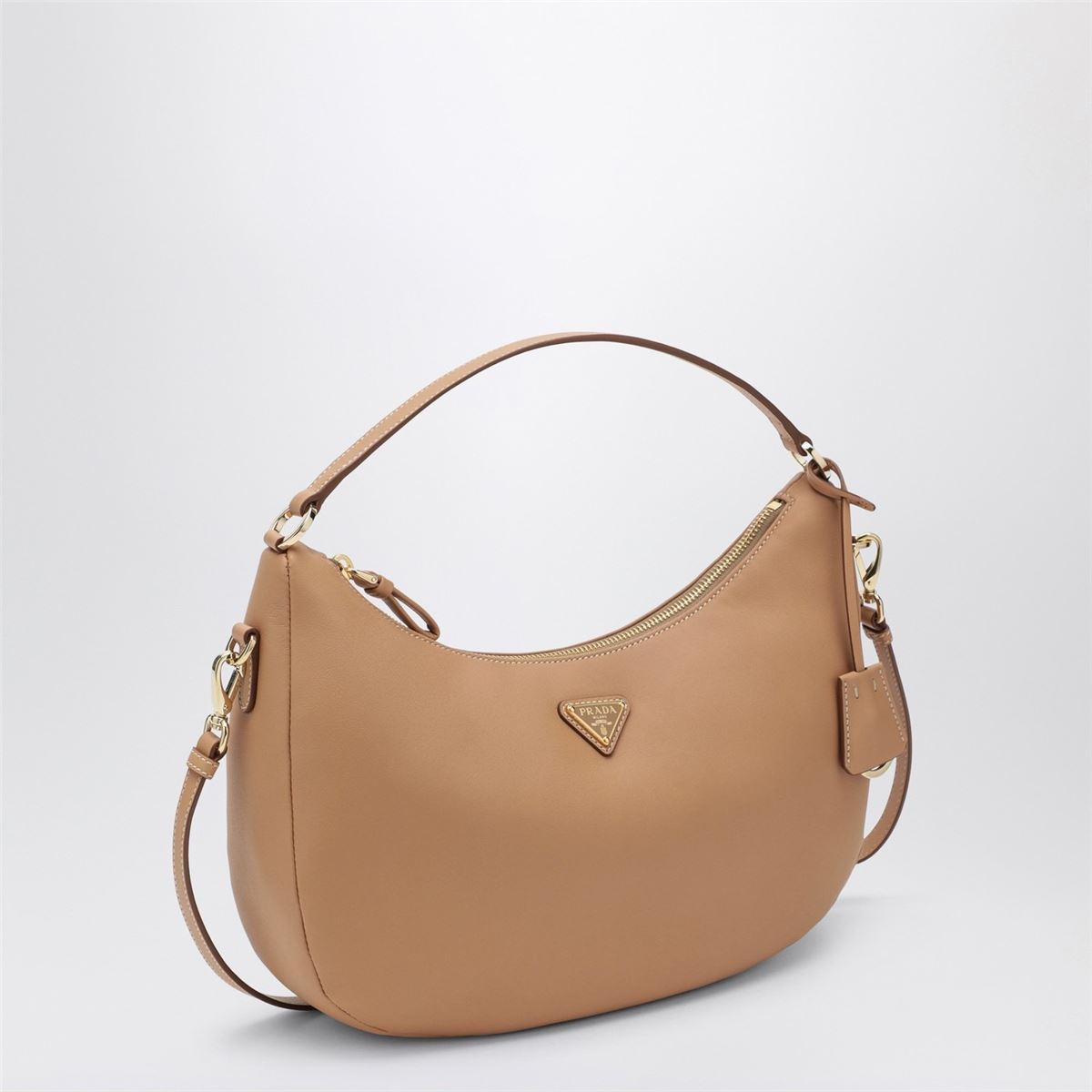 Light Brown Leather Shoulder Bag
