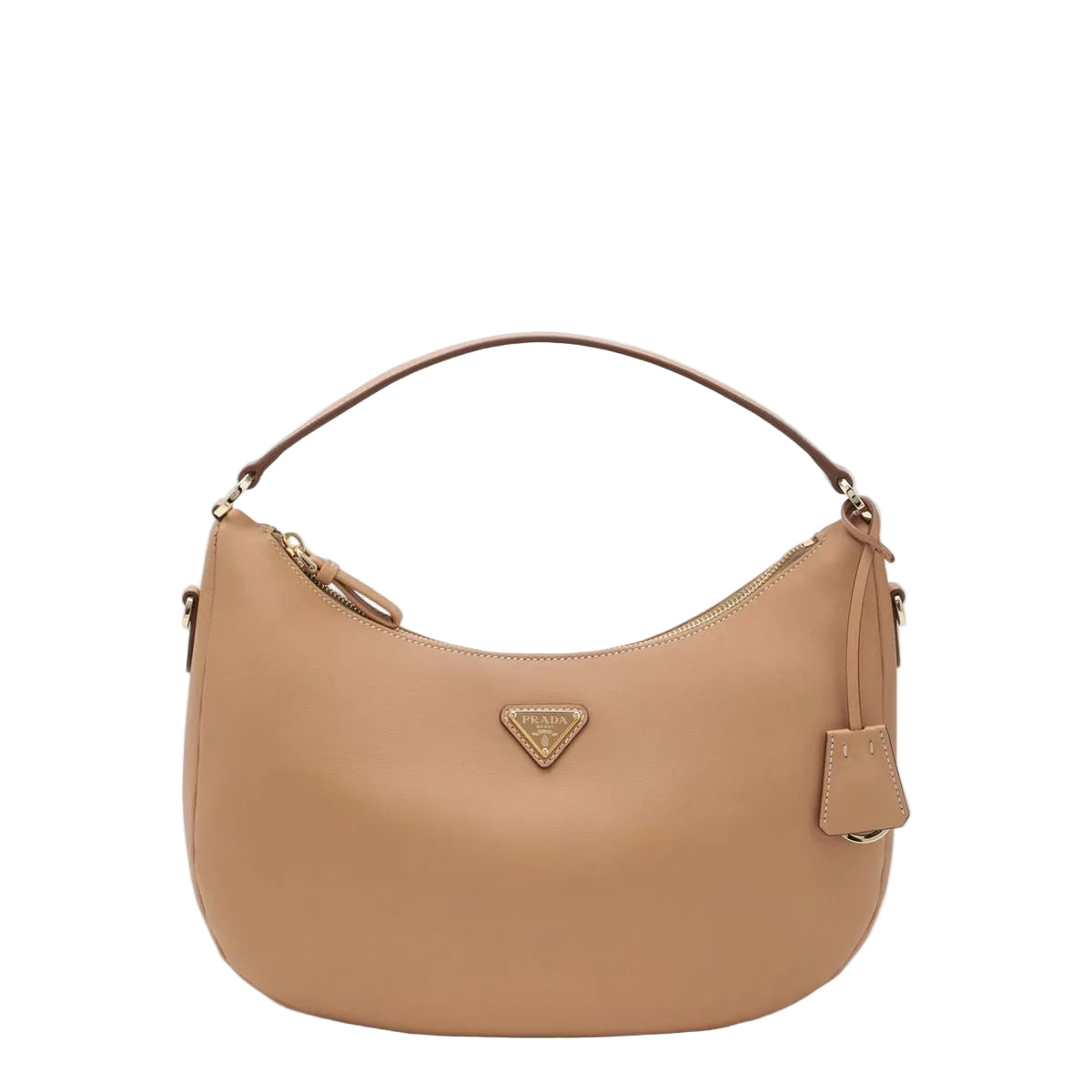 Light Brown Leather Shoulder Bag