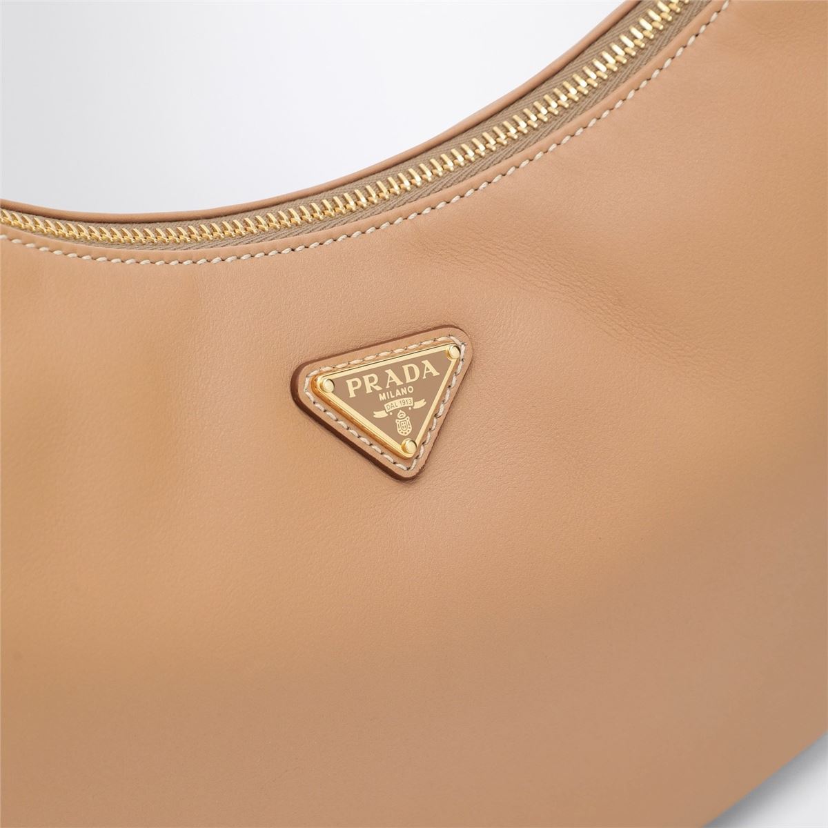 Light brown leather shoulder bag-PRADA-Verso