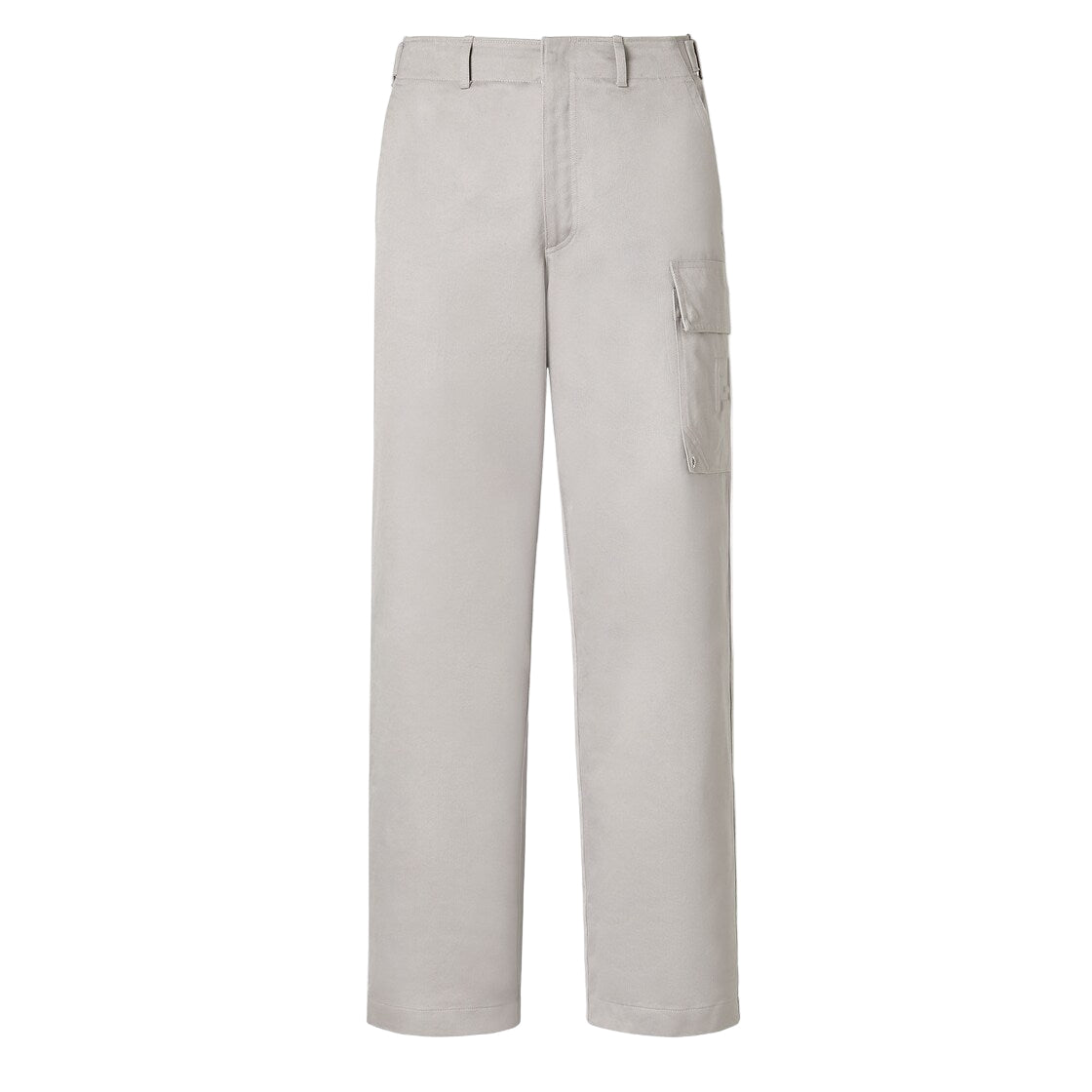 Light Grey Gabardine Trousers-FENDI-Verso