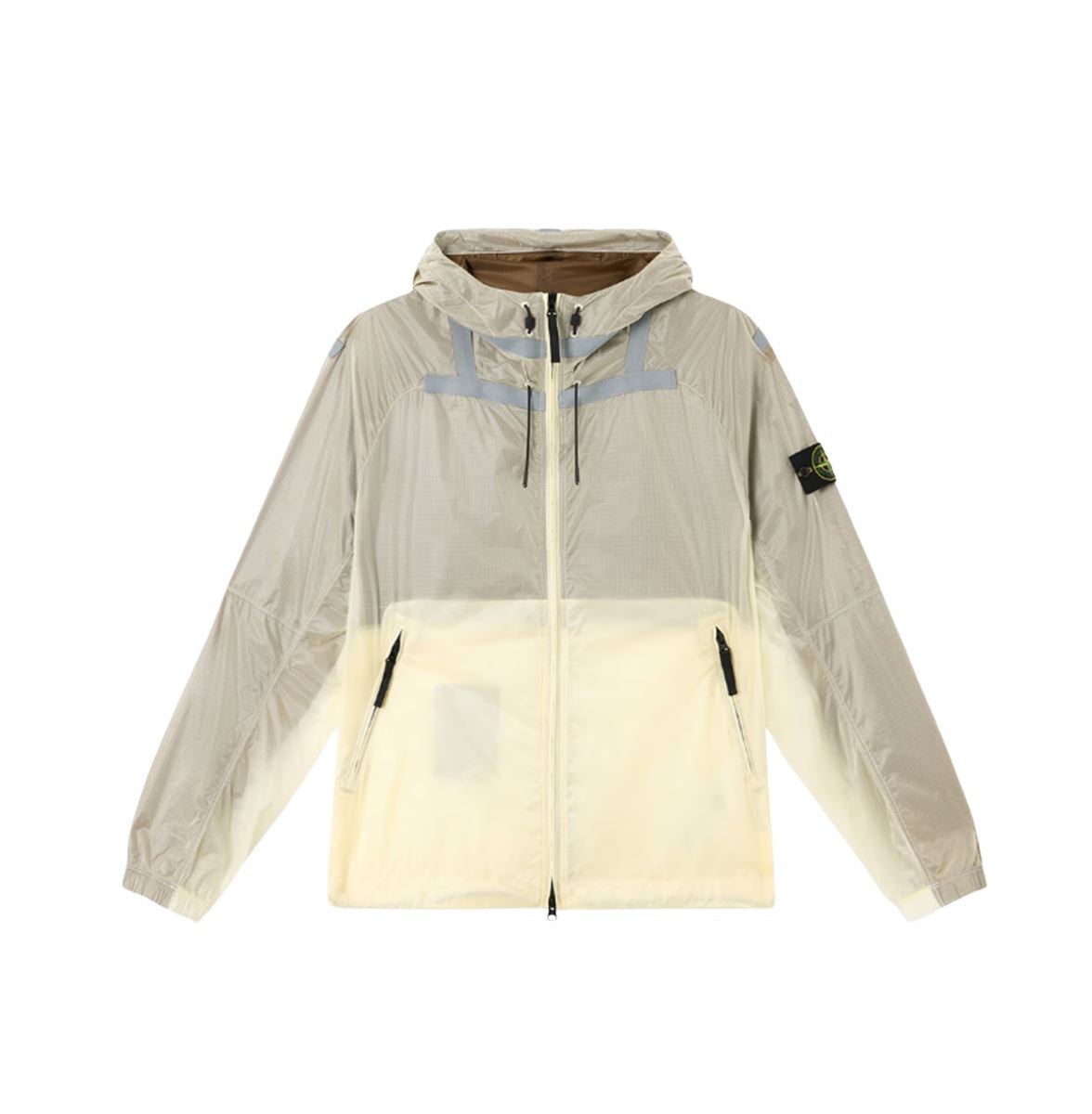 LIGHT HOODED JACKET WITH ANTI-DROP AND REFLECTIVE DETAILS-STONE ISLAND-Verso