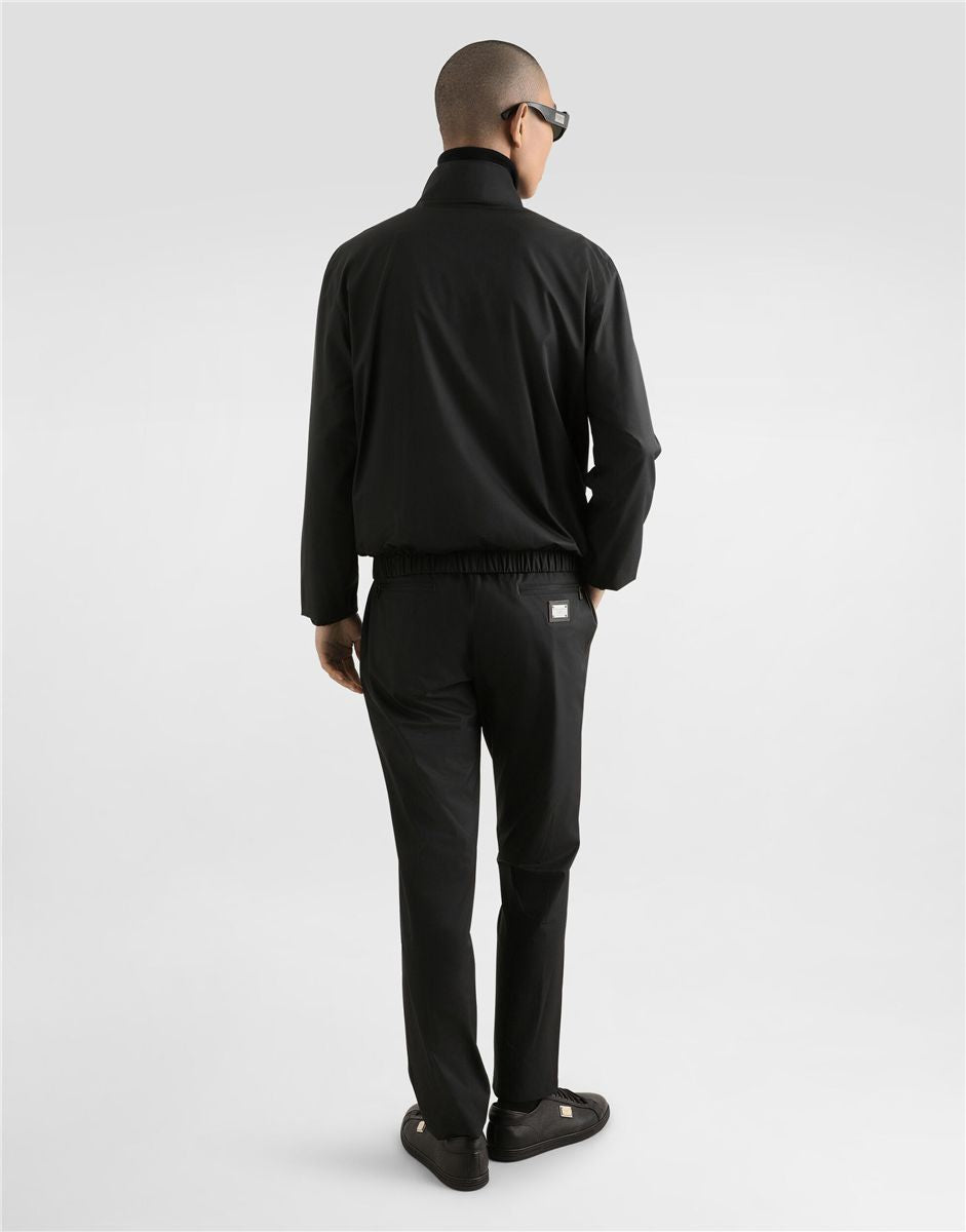 Light nylon jacket with branded tag-DOLCE&GABBANA-Verso